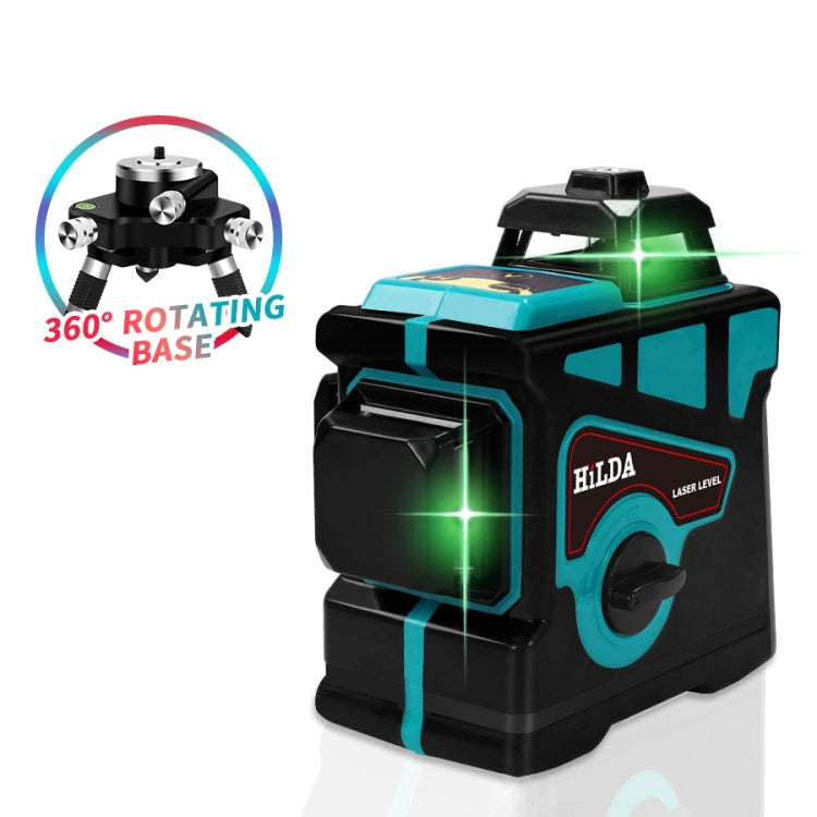 Hilda LS055 Laser Level 12 Lines 3D Self-Leveling 360 Cross Horizontal Vertical Green Beam Hilda LS055 Laser Level 12 Lines 3D Self-Leveling 360 Cross Horizontal Vertical Green Beam